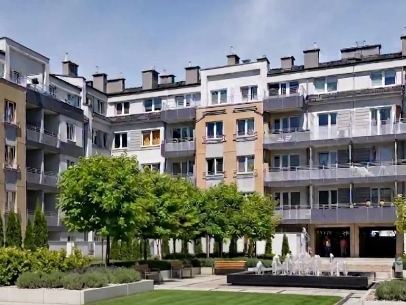 Wrocław Krzyki: Wykończone 2 pokoje z widokiem na zieleń/ Di Trevi