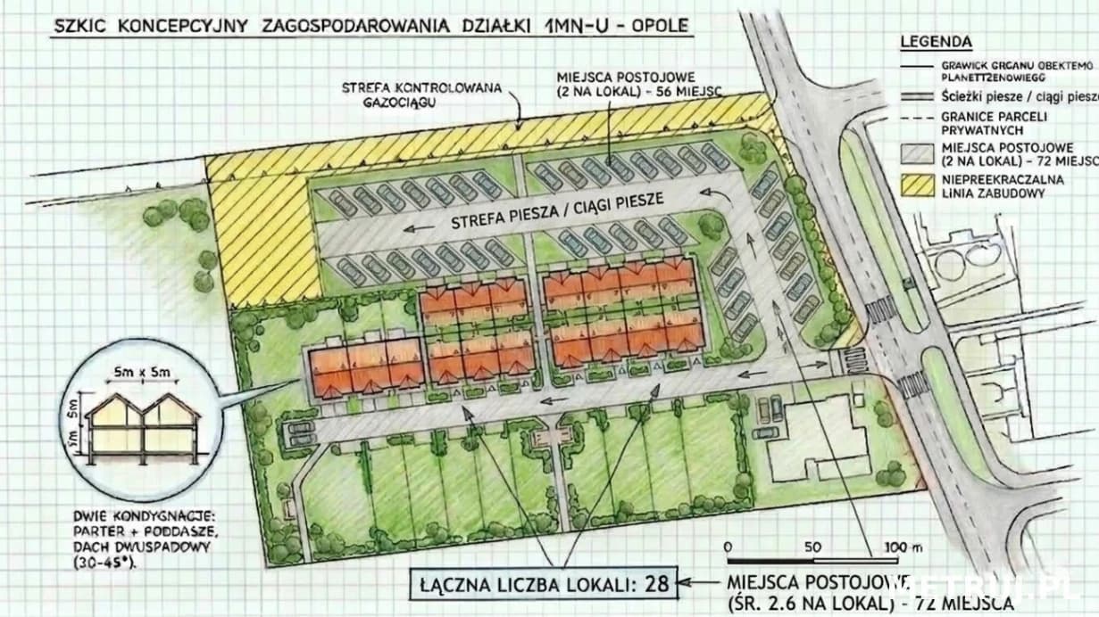 Działka 41a Opole Gosławice Kolorowe Osiedle