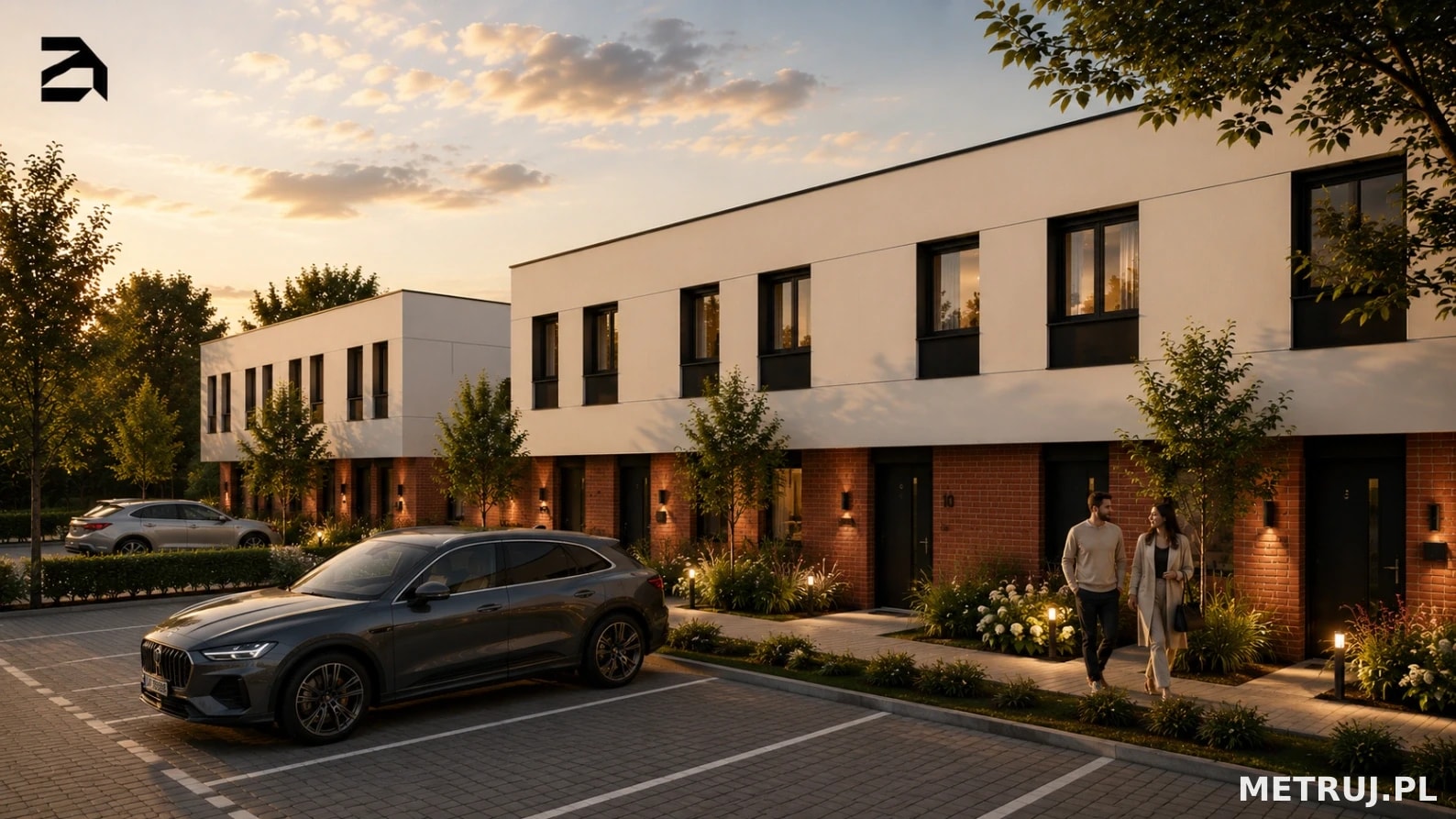 Bliźniak w spokojnej okolicy z ogrodem i 2 miejscami postojowymi | 75,39 m² | 4 pokoje| Osiny|
