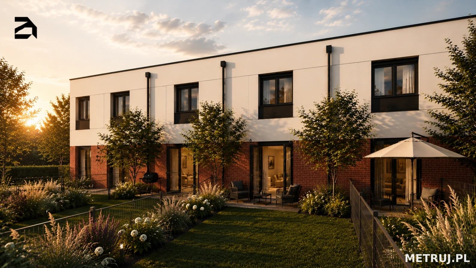 Bliźniak w spokojnej okolicy z ogrodem i 2 miejscami postojowymi | 75,39 m² | 4 pokoje| Osiny|